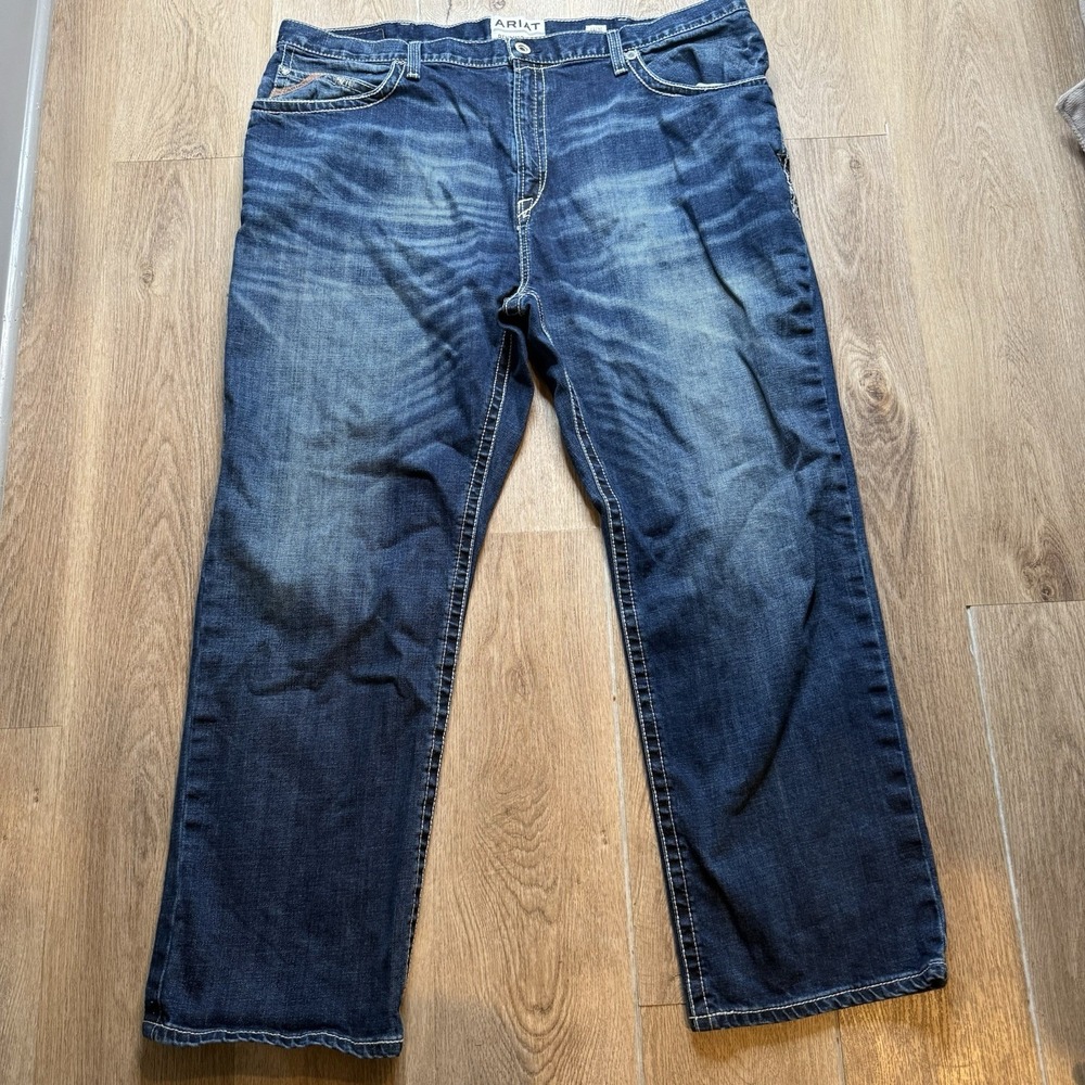 Ariat Men's M4 Legacy Stretch Relaxed Boot Cut Jeans Size 44x30 Rodeo Work